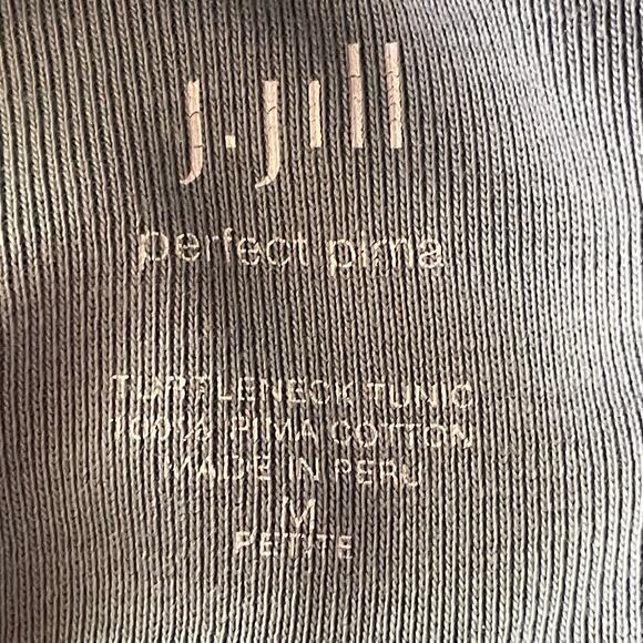 J. Jill Perfect Pima Turtleneck Pocket Tunic Sz Medium Fall Winter Casual Basic - Picture 8 of 8